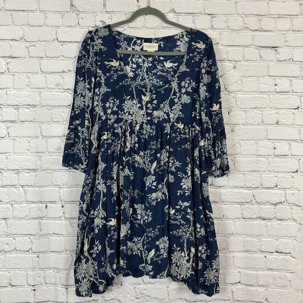 Denim & Supply Ralph Lauren Blue Floral Mini Dress